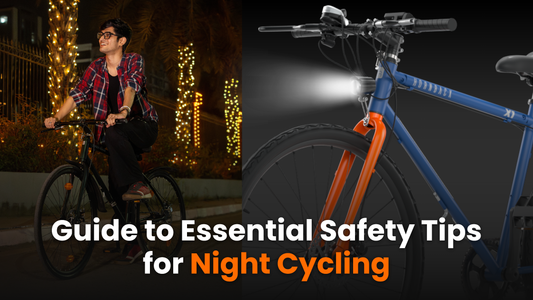 night cycling safety tips, best illuminated routes for night cycling, night cycling gear, urban night cycling, foldable bikes for night rides, reflective cycling gear, LED bike lights.