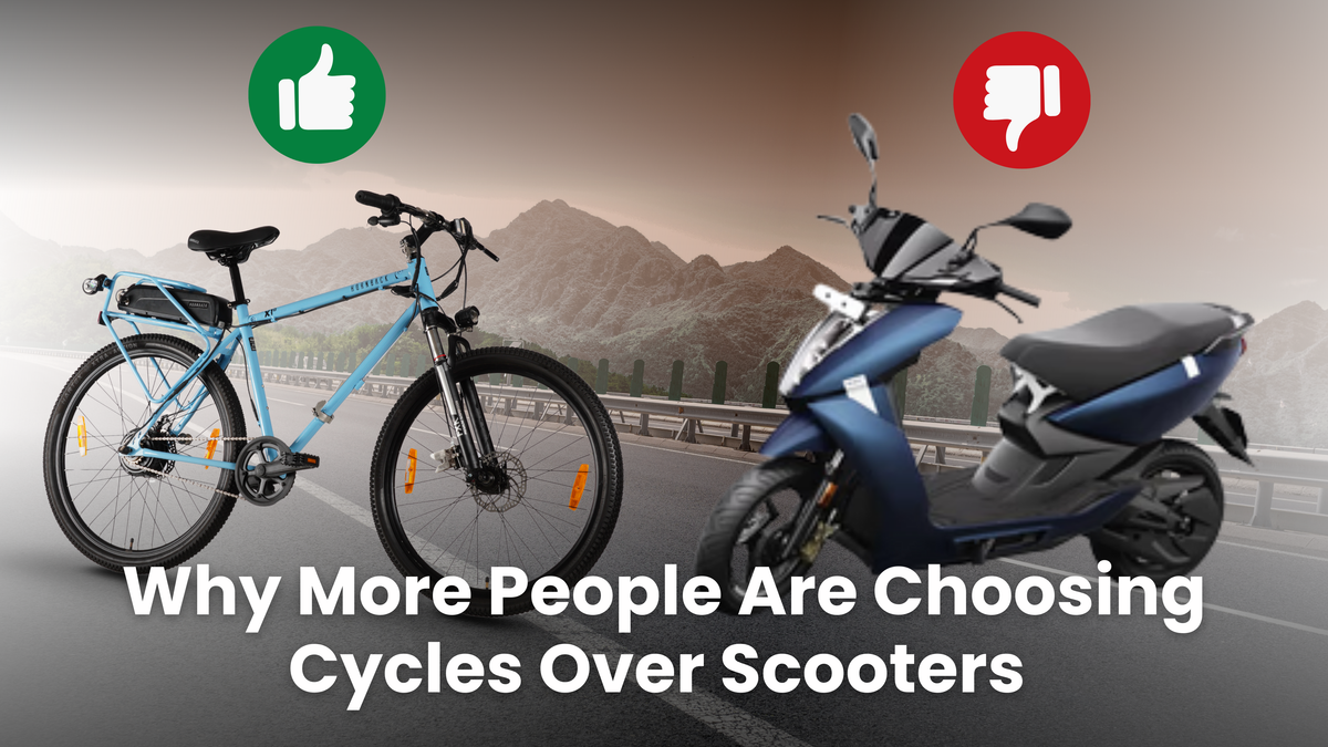 Why More People Are Choosing Cycles Over Scooters | Electric & Geared Cycle Benefits