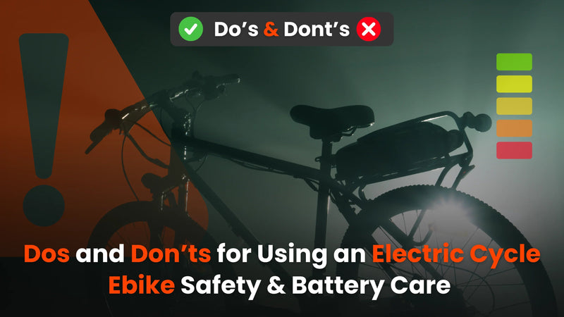 Dos and Don’ts While Using an Electric Cycle: Things Companies Will Never Tell You – Hornback blog cover image