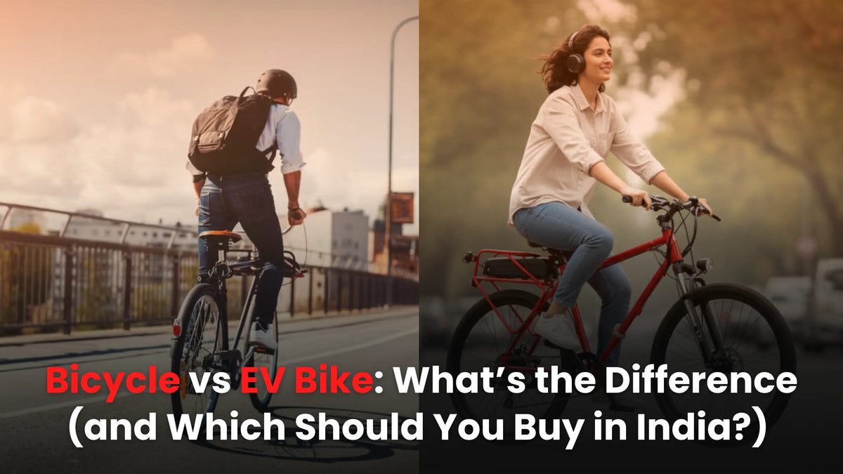 Bicycle vs EV Bike: What’s the Difference (and Which Should You Buy in India?) – Hornback blog cover image