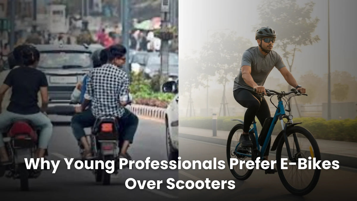 Why Young Professionals Prefer E-Bikes Over Scooters – Hornback blog cover image