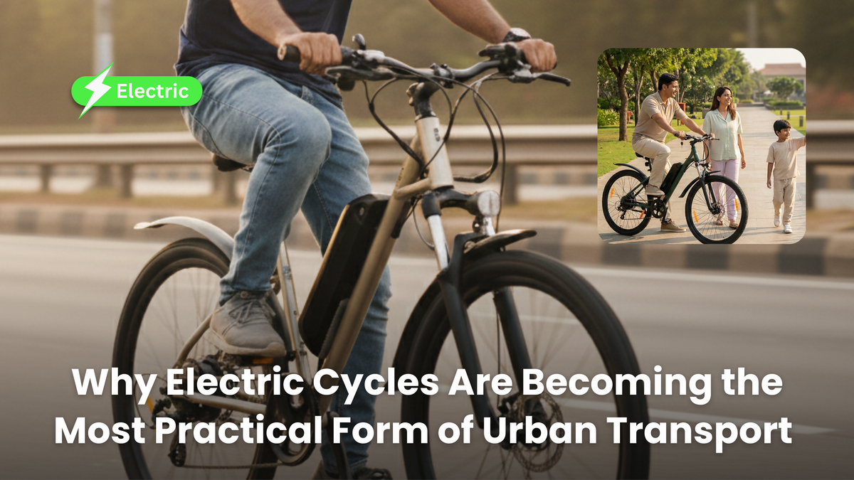 Why Electric Cycles Are Becoming the Most Practical Form of Urban Transport – Hornback blog cover image