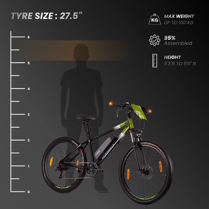 Recommended rider height for the 27.5 inch wheel Hornback Zorq EV+ (hb-wheel-27-5in)
