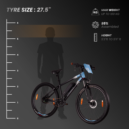 Recommended rider height for the 27.5 inch wheel Hornback Zorq EV (hb-wheel-27-5in)