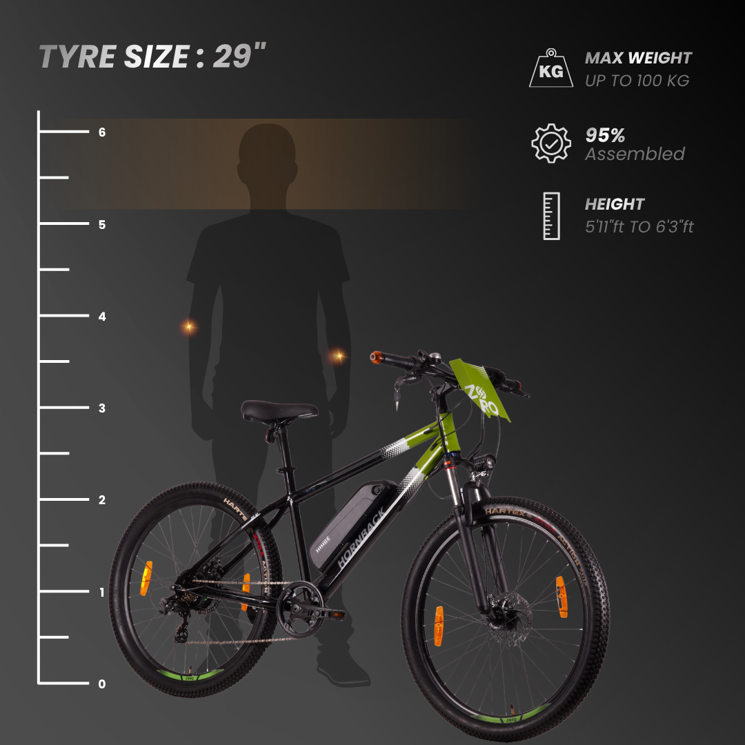 Recommended rider height for the 29 inch wheel Hornback Zorq EV+ (hb-wheel-29in)