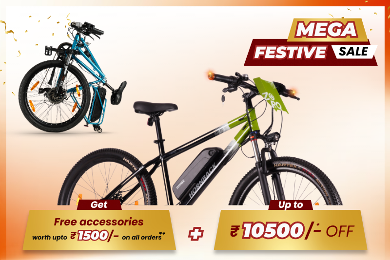 Hornback Mega Festive Sale: free accessories worth up to ₹1,500 on all orders, plus up to ₹10,500 off