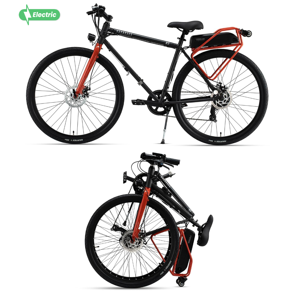 Hornback X1 World s first diamond frame folding electric bicycle