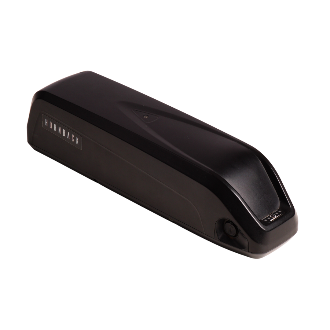 Hornback Removable Battery 10.4 Ah10.4 Ah High-capacity lithium battery for extended range and long-distance rides Fast charging technology with full recharge in 3–5 hours to minimize downtime Removable and lightweight battery design for easy charging at